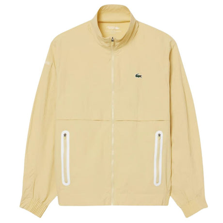 Lacoste Trainingspak Jogger Set Novak Djokovic Heren Geel vooraanzicht jack