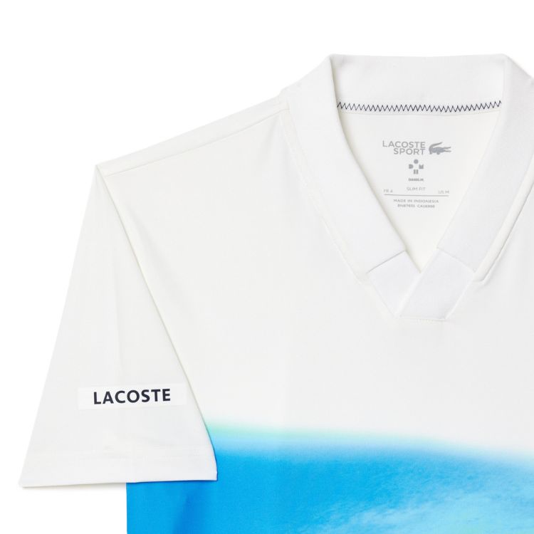 Lacoste Polo Shirt Sport Danill Medvedev Heren Wit