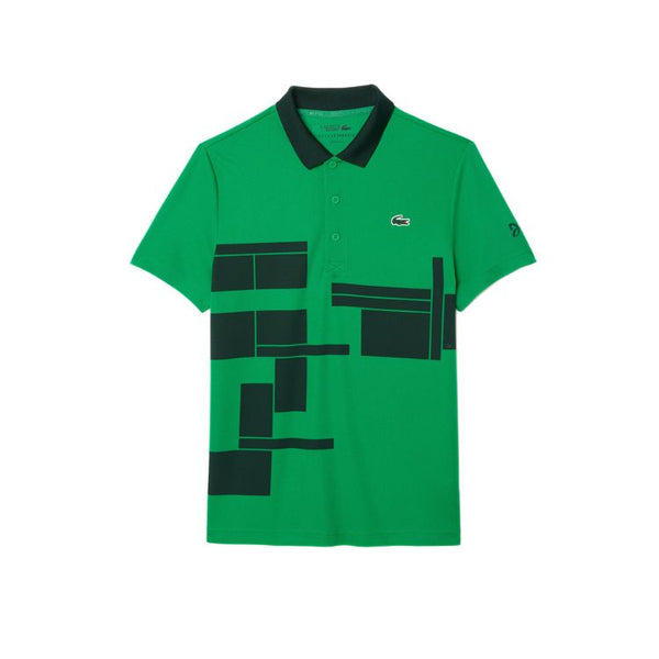 Lacoste Polo Shirt Sport Novak Djokovic Heren Groen