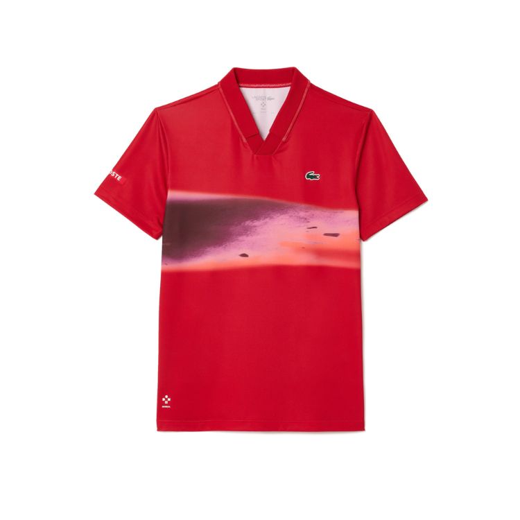 Lacoste Polo Shirt Sport Danill Medvedev Heren Rood