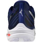 Mizuno Tennisschoen Padelschoen Wave Exceed Tour 7 CC Heren Blauw Wit Achterkant