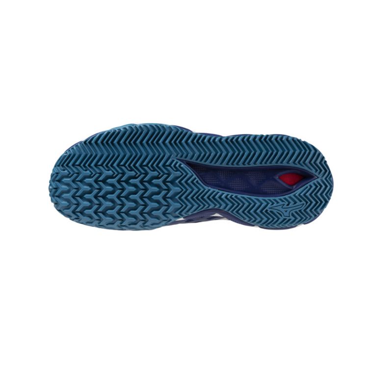 Mizuno Tennisschuh Padelschuh Wave Enforce Tour CC Herren Blau Weiß