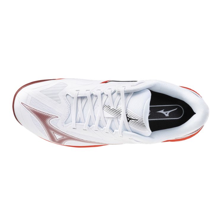Mizuno Tennisschoen Padelschoen Wave Exceed Court CC Heren Wit Rood