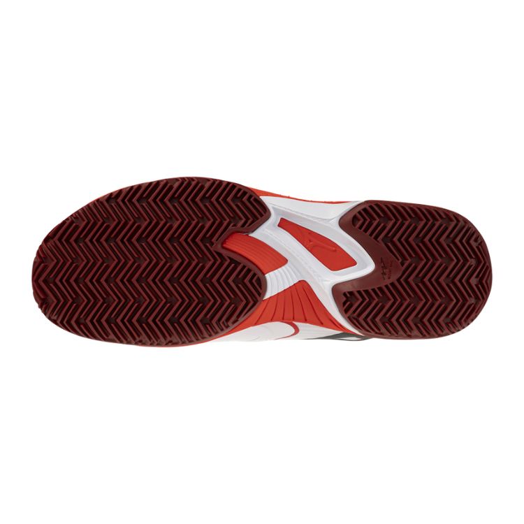 Mizuno Tennisschoen Padelschoen Wave Exceed Court CC Heren Wit Rood