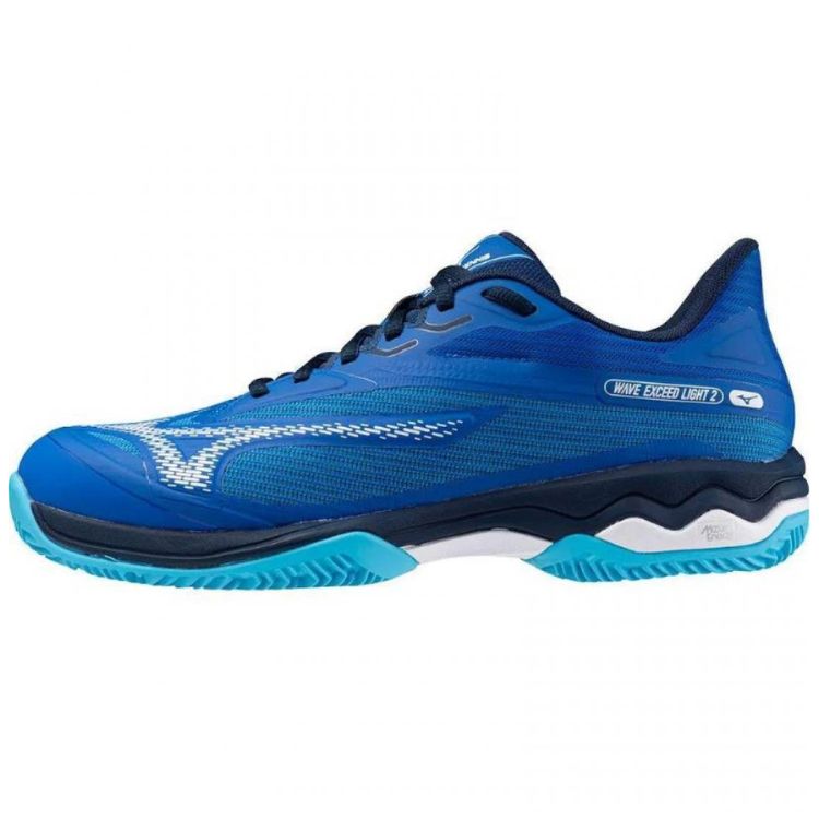 Mizuno Tennisschoen Padelschoen Wave Exceed Light 2 CC Heren Blauw