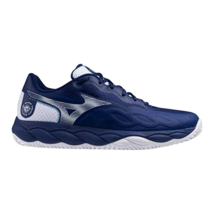 Mizuno Tennisschoen Padelschoen Wave Enforce Court CC Heren Blauw Wit