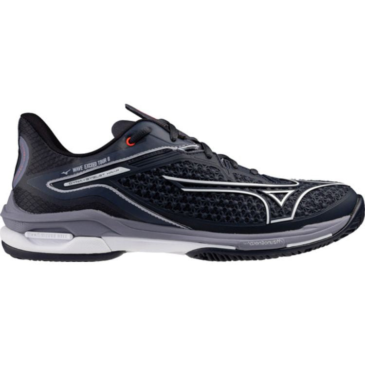 Mizuno Tennisschuh Padelschuh Wave Exceed Tour 6CC Herren Blau Weiß Grau