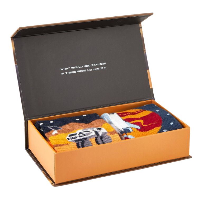 Moustard Socks Martian Giftbox Heren Sokken Geschenkbox - 2 Paar