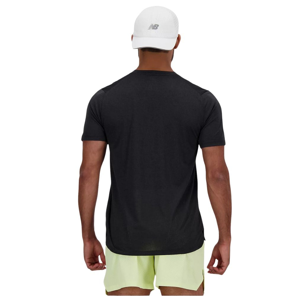 New Balance T-Shirt Athletics Heren Zwart