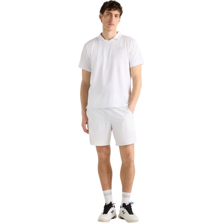 New Balance Polo Tournament Novelty Heren Wit