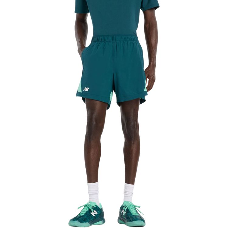 New Balance Short Tournament Novelty Heren Groen
