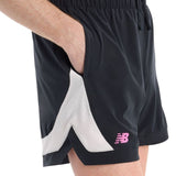 New Balance Short Tournament Novelty Heren Zwart
