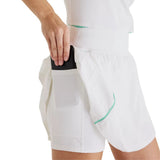 New Balance Skort Tournament Novelty Dames Wit Mint Links