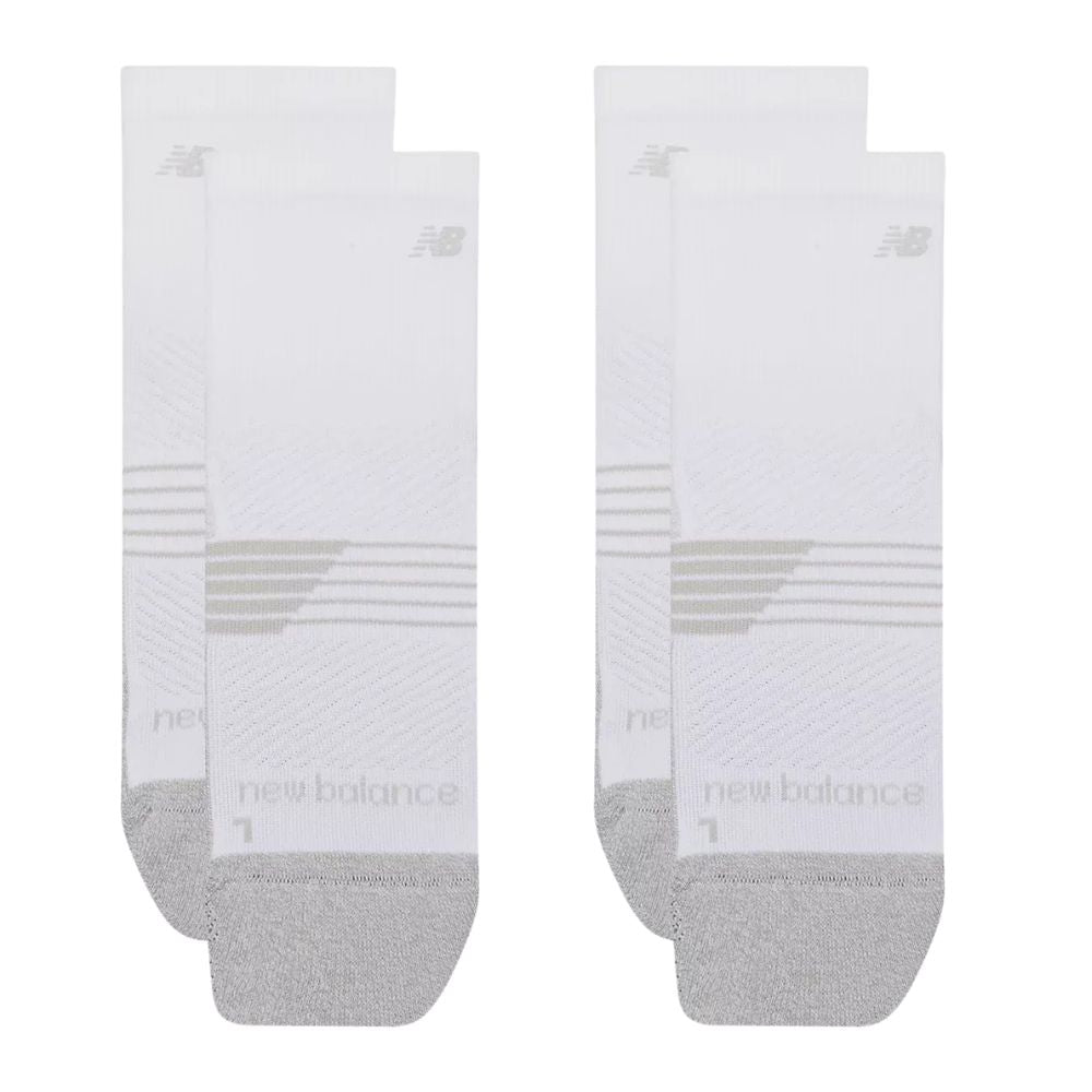 New Balance-Sportsokken-Quarter-Unisex-Wit-2-Pack