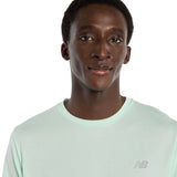New Balance T-Shirt Athletics Herren Hellgrün