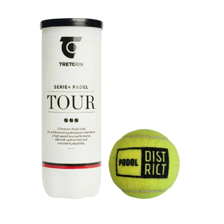 Tretorn Padelballen Serie+ Padel Tour Doos 24 x 3 Ballen Met Logo Padeldistrict