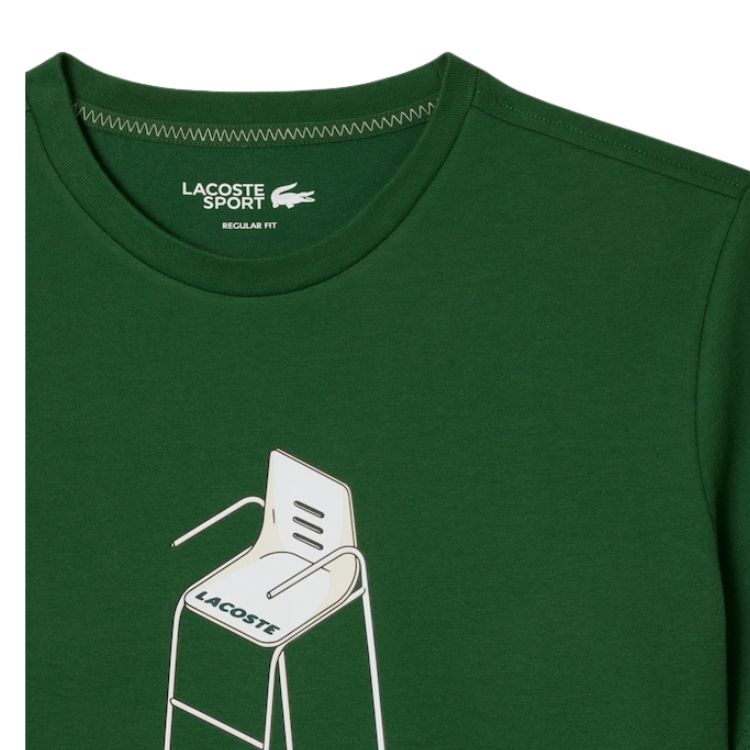 Lacoste T-Shirt Sport Ronde Hals Heren Groen