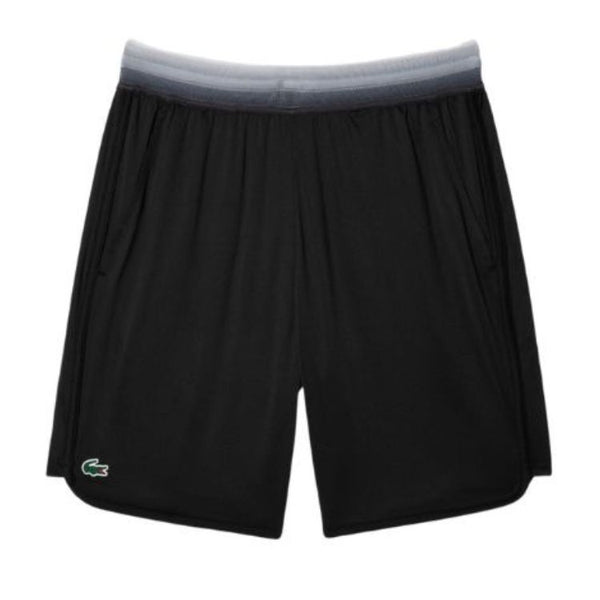 Lacoste Short Sport Medvedev Heren Zwart Wit