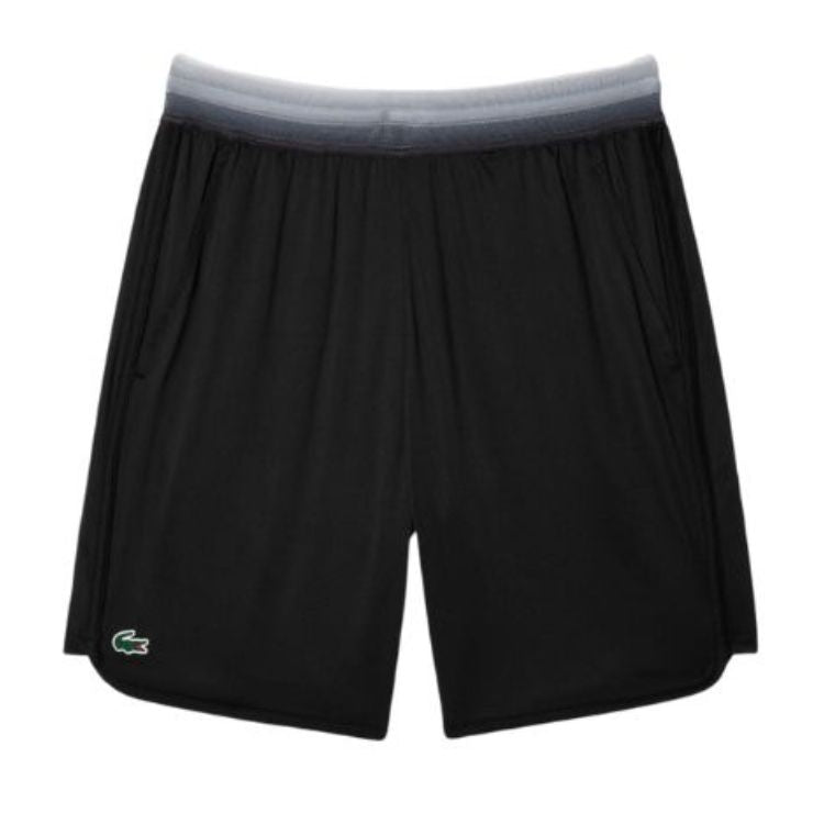Lacoste Short Sport Medvedev Heren Zwart Wit