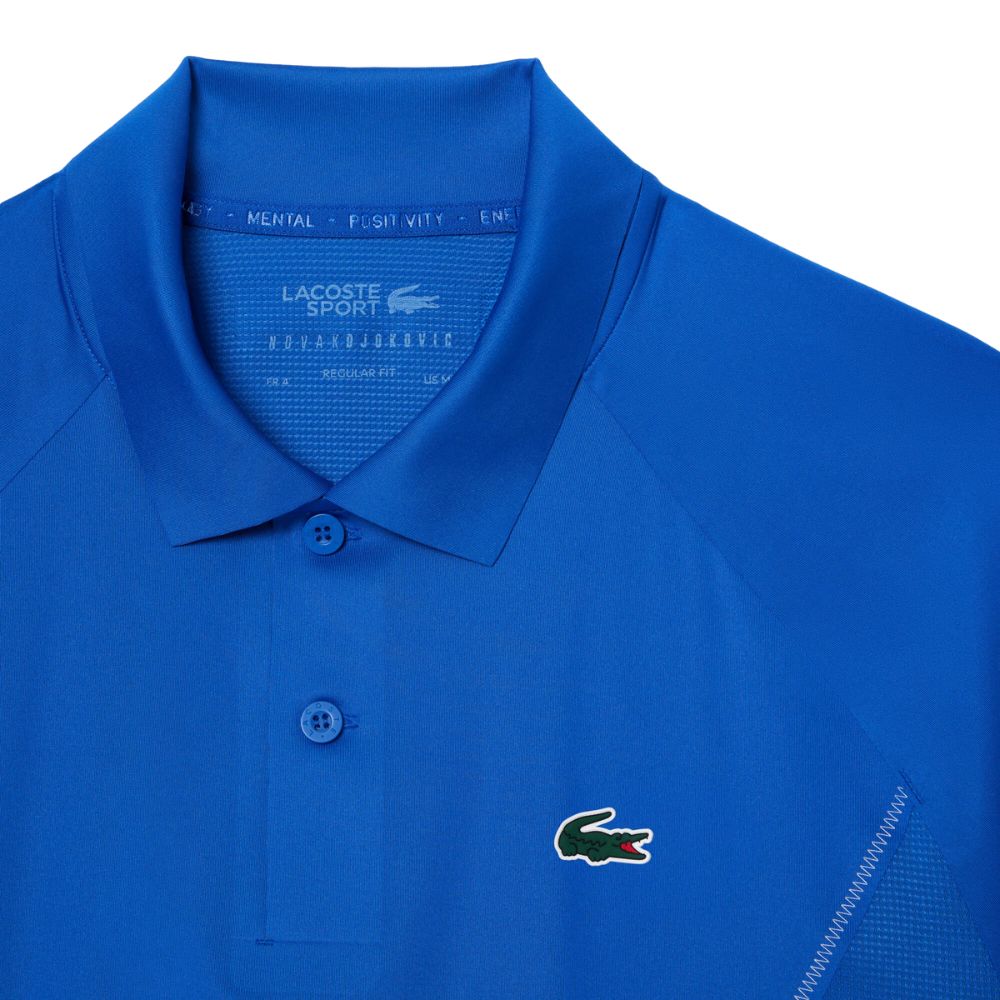 Lacoste Poloshirt Sport Novak Djokovic Ultra-Dry Herren Blau