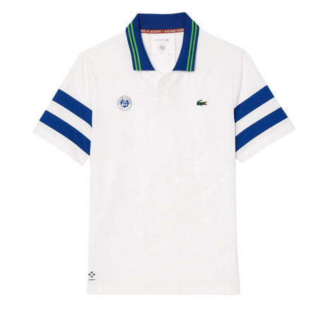 Lacoste Poloshirt HP Roland Garros Edition DaniiL Medvedev Sport Polo 03 Herren Weiß Blau