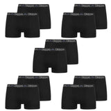 Kappa Boxershorts Heren Zwart 10-Pack Katoenen Ondergoed voor Mannen Comfort Fit Stretch Boxershorts