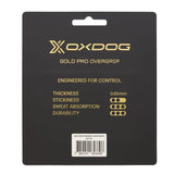 Oxdog Padel Overgrip Gold Pro 3 Pack Wit