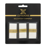 Oxdog Padel Overgrip Gold Sticky 3er Pack Weiß