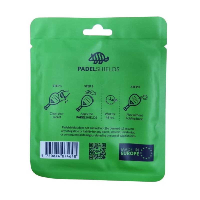 Padelshields Beschermstrips Padelrackets Universeel Zwart