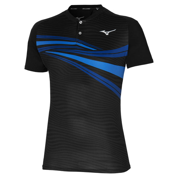 Mizuno Polo Shadow Polo Heren Zwart