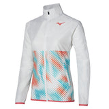 Mizuno Printed Jacket Dames Wit Blauw