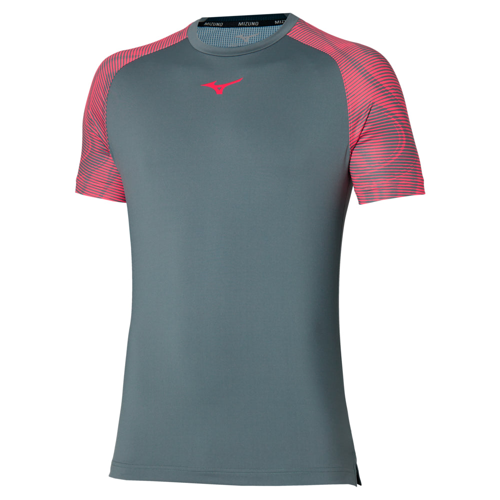 Mizuno Charge Shadow T-Shirt Herren Grau
