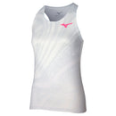 Mizuno Tank Top Charge Printed Dames Wit
