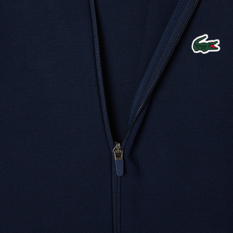 Lacoste Sweater Sport Sweatshirt Met Rits Heren Navy