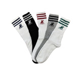 U.S. Grand Polo Sokken Heren 10-Pack Mix Zwart Wit Grijs