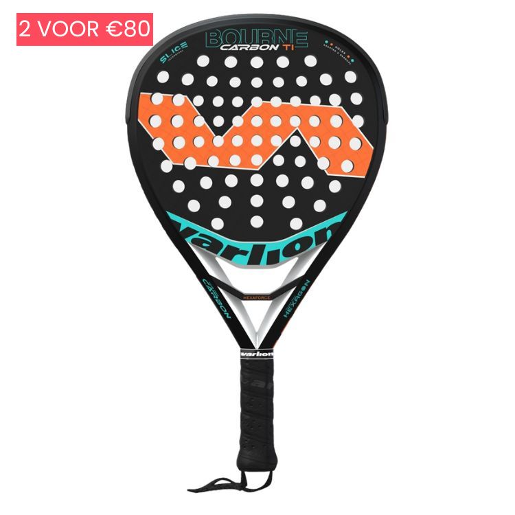 Varlion Padelracket Bourne Carbon Ti Zwart Oranje