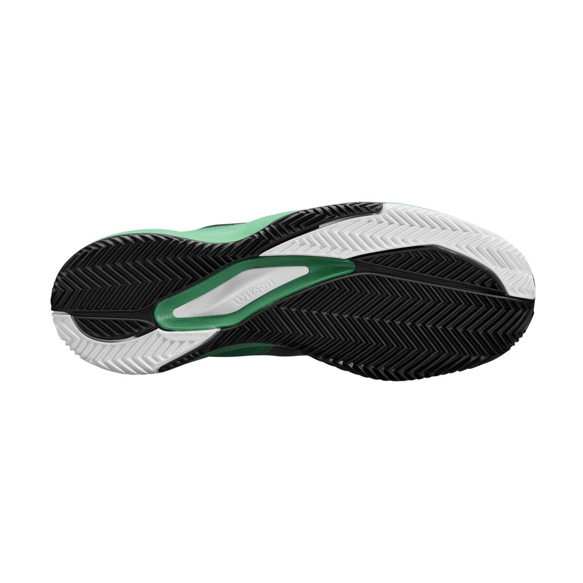 Wilson Tennisschoen Padelschoen Rush Pro Ace Clay Heren Zwart Groen