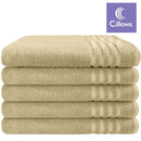 Cillows Handdoek 50x100 cm Taupe 5 Stuks