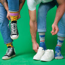 Moustard Socks Cats Giftbox Heren Sokken Geschenkbox - 4 Paar