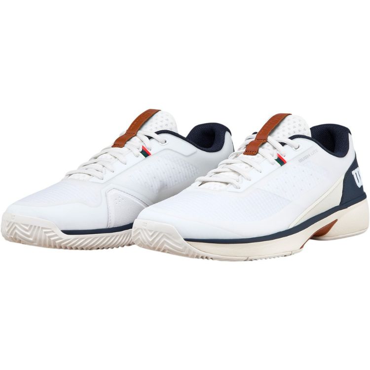 Wilson Tennisschuh Padelschuh Rush Lite 5 Clay Herren Weiß Navy