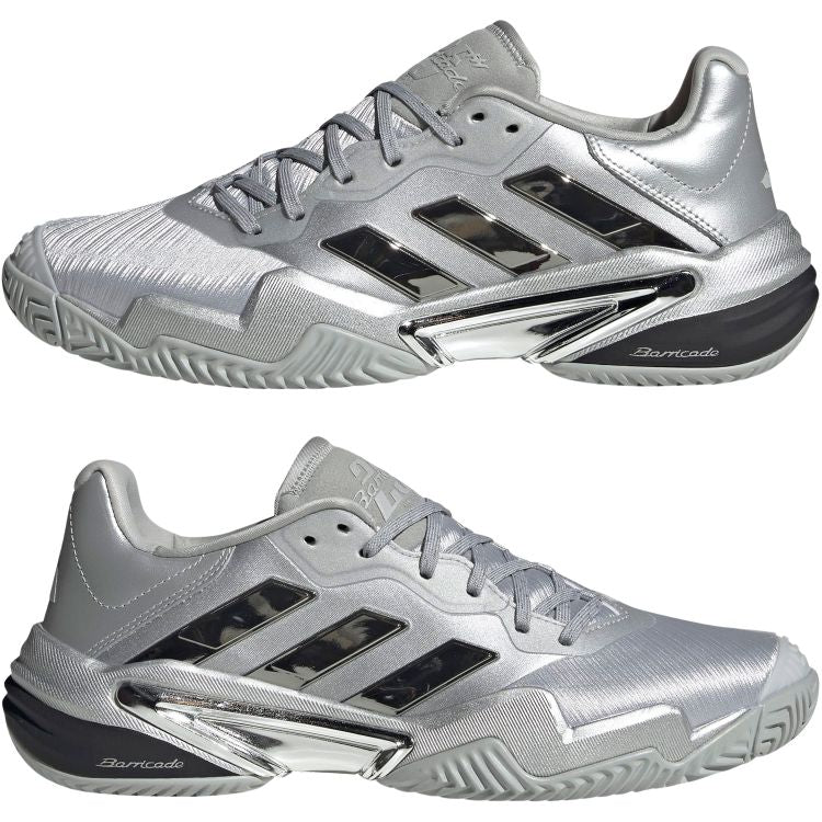 Adidas Tennisschoen Padelschoen Barricade 13 Heren Zilver