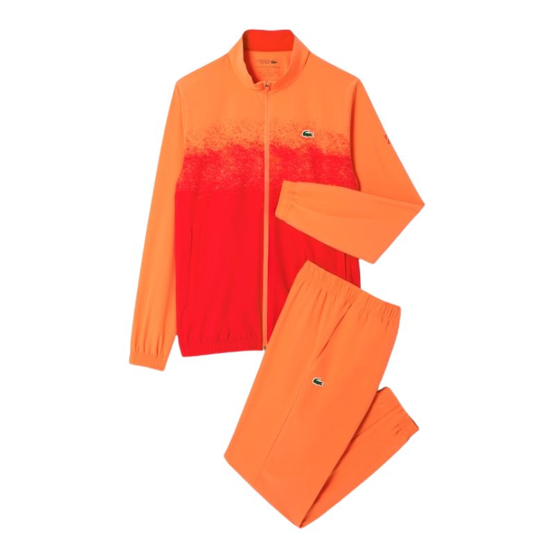 Lacoste Trainingspak Tennis Jogger-Set Novak Djokovic Heren Oranje