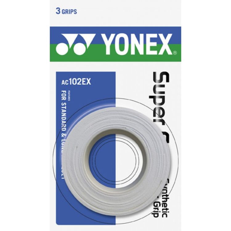 Yonex Overgrip Wet Super Grip Weiß 3er-Pack