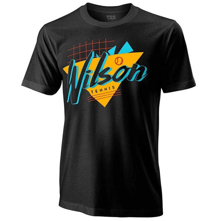 Wilson Nostalgia Tech T-Shirt Heren Zwart