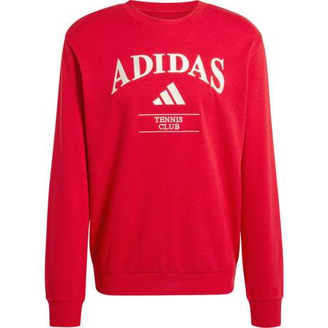 Adidas Sweater Heritage Graphic Crew Rood Voorkant