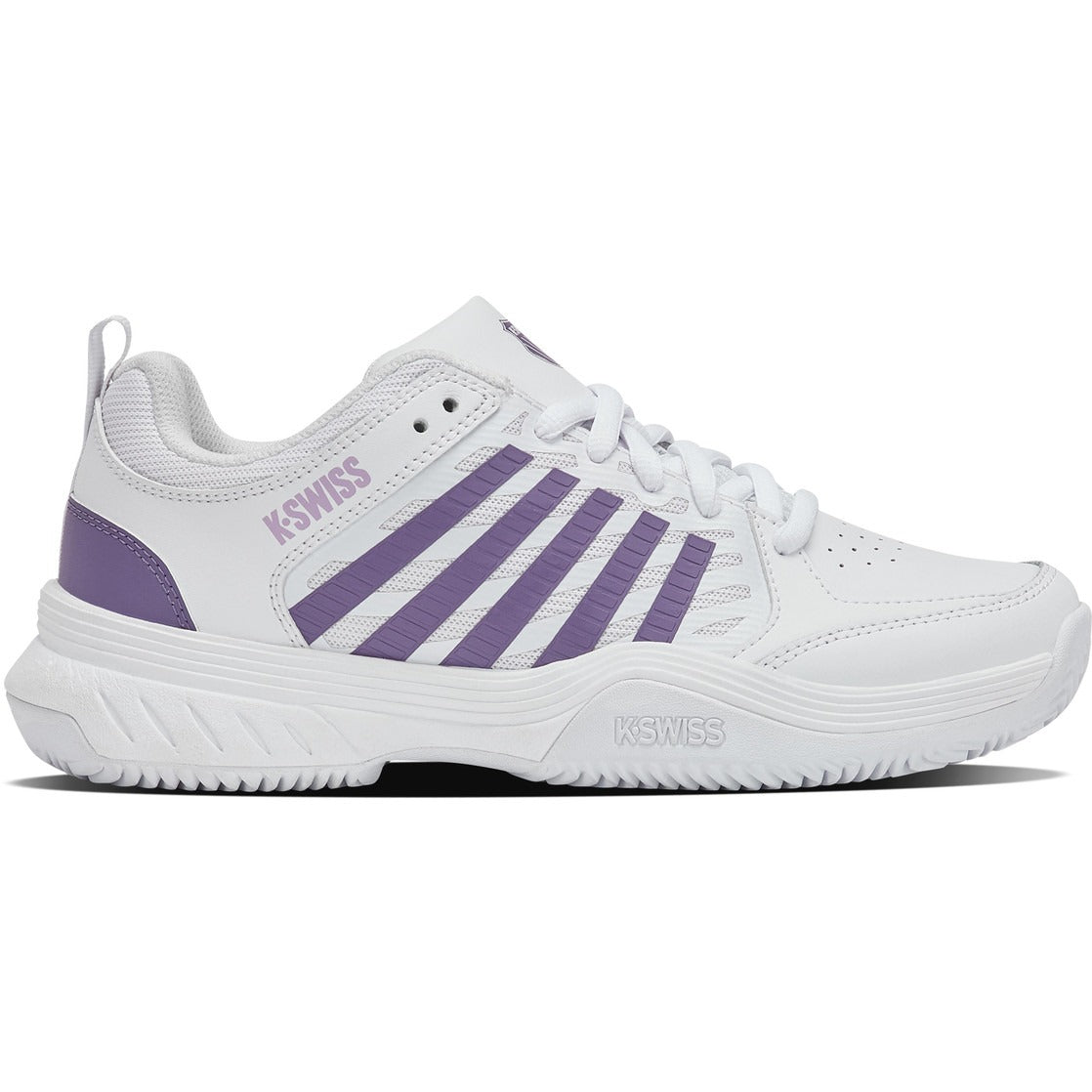 K-Swiss Tennisschuh Padelschuh Court Express 2 Clay Damen Weiß Lila