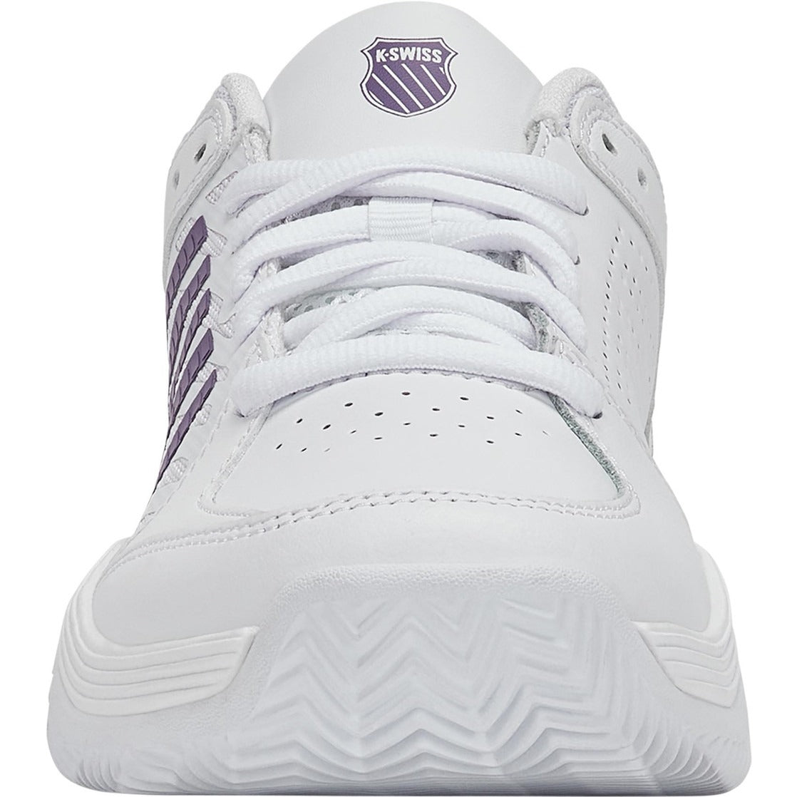 K-Swiss Tennisschuh Padelschuh Court Express 2 Clay Damen Weiß Lila