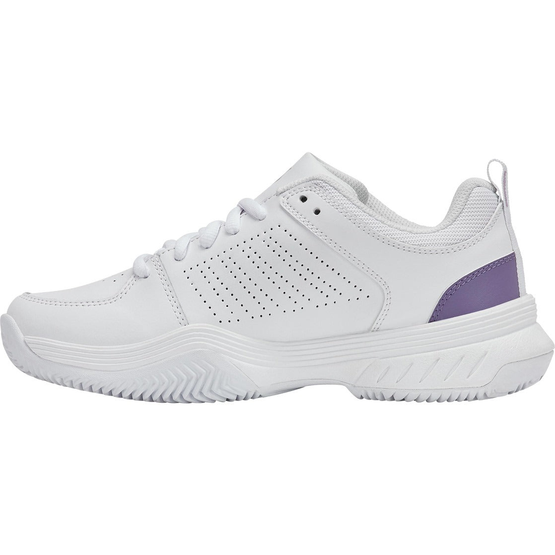 K-Swiss Tennisschuh Padelschuh Court Express 2 Clay Damen Weiß Lila
