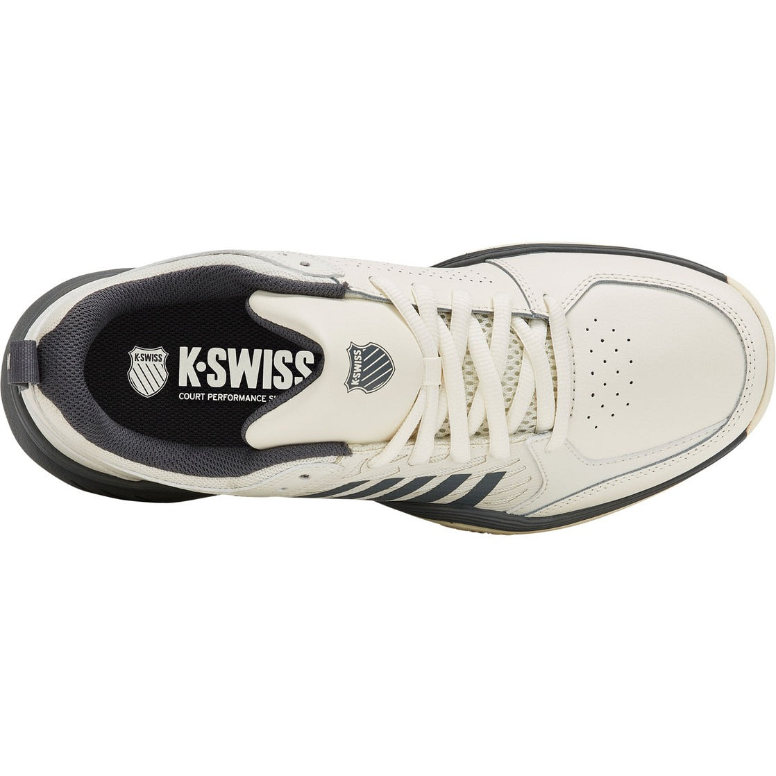 K-Swiss Tennisschoen Padelschoen Court Express 2 Clay Heren Wit Grijs