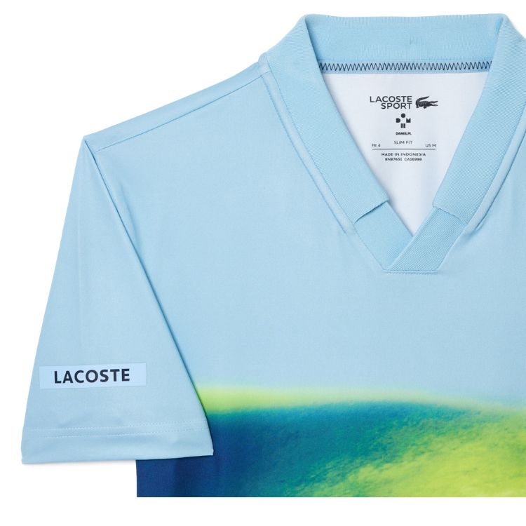 Lacoste Polo Shirt Sport Danill Medvedev Heren Blauw